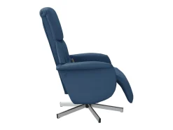 Poltrona| Cadeira de massagens reclinável com apoio de pés tecido SHL434780 Azul