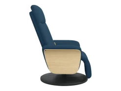 Poltrona| Cadeira de massagens reclinável com apoio de pés tecido SHL133947 Azul