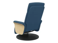 Poltrona| Cadeira de massagens reclinável com apoio de pés tecido SHL133947 Azul