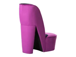 Poltrona* Cadeira estilo sapato de salto alto veludo roxo SHL474444 Violeta