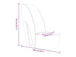 Outlet vidaxl Cadeira estilo sapato de salto alto couro artificial Branco