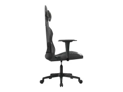 vidaxl Cadeira gaming couro artificial preto e camuflado^ Poltrona