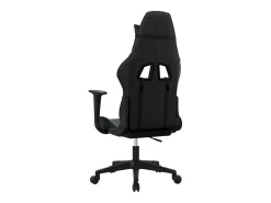 Best vidaxl Cadeira gaming de massagens couro artificial Preto