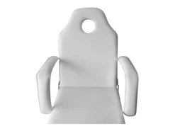 Poltrona* Cadeira massagem com encosto ajustável e apoio para os pés, PT740504 Branco