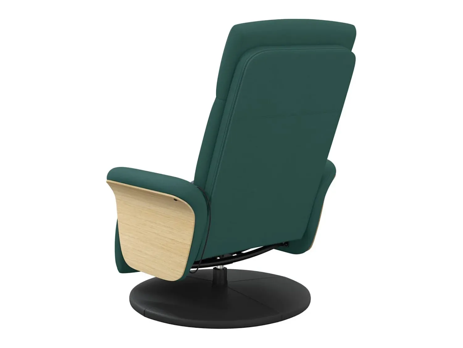 Poltrona* Cadeira massagens reclinável com apoio pés tecido verde-escuro SHL932236 Verde pinho