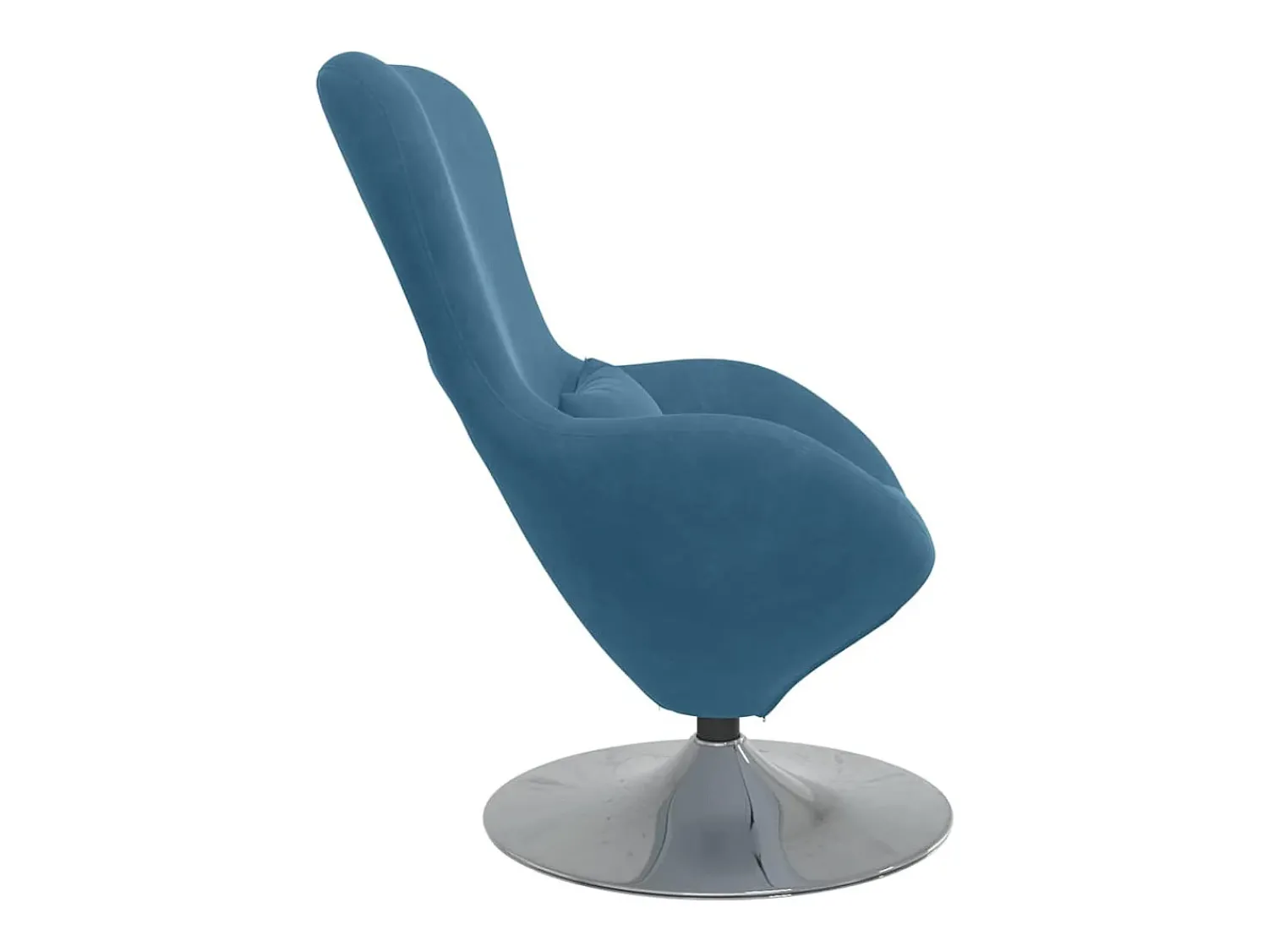Best vidaxl Cadeira ovo Veludo Azul