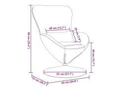 Poltrona|vidaxl Cadeira ovo Roxo Veludo Violeta