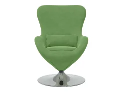 Poltrona|vidaxl Cadeira ovo Claro Veludo Verde