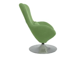 Poltrona|vidaxl Cadeira ovo Claro Veludo Verde