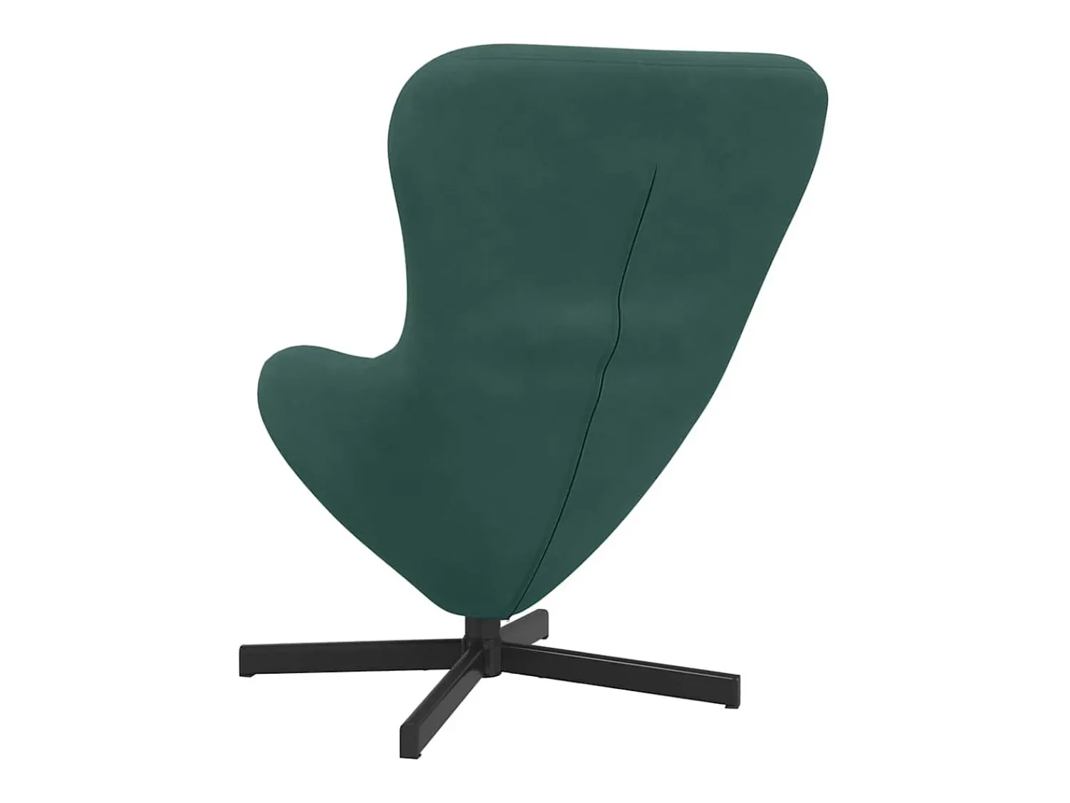 Poltrona*vidaxl Cadeira ovo Escuro 63 x 73 x 90 cm Veludo Verde