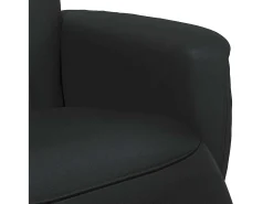 vidaxl Cadeira reclinável com apoio de pés couro artificial^ Poltrona