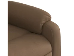 Poltrona*vidaxl Cadeira reclinável tecido Castanho