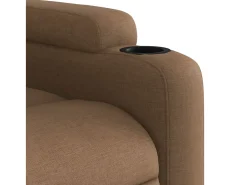 Poltrona*vidaxl Cadeira reclinável tecido Castanho