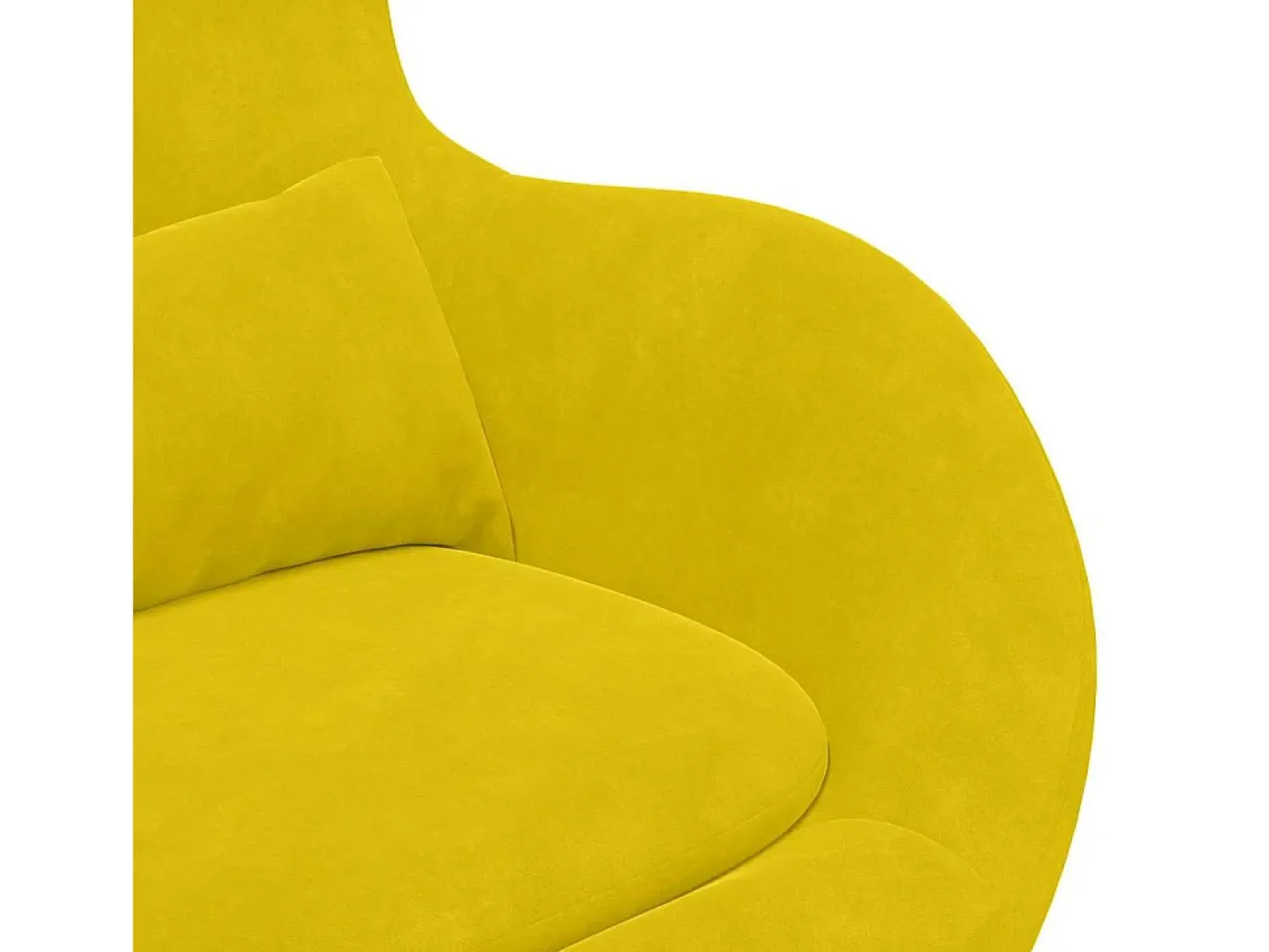 Poltrona| Cadeira Relax | Cadeira ovo 63x73x90 cm Veludo SHL946902 Amarelo