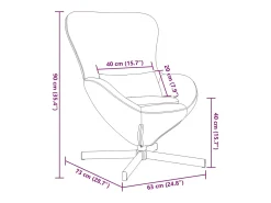 Poltrona* Cadeira Relax | Cadeira ovo Verde-escuro 63x73x90 cm Veludo SHL270031 Verde pinho