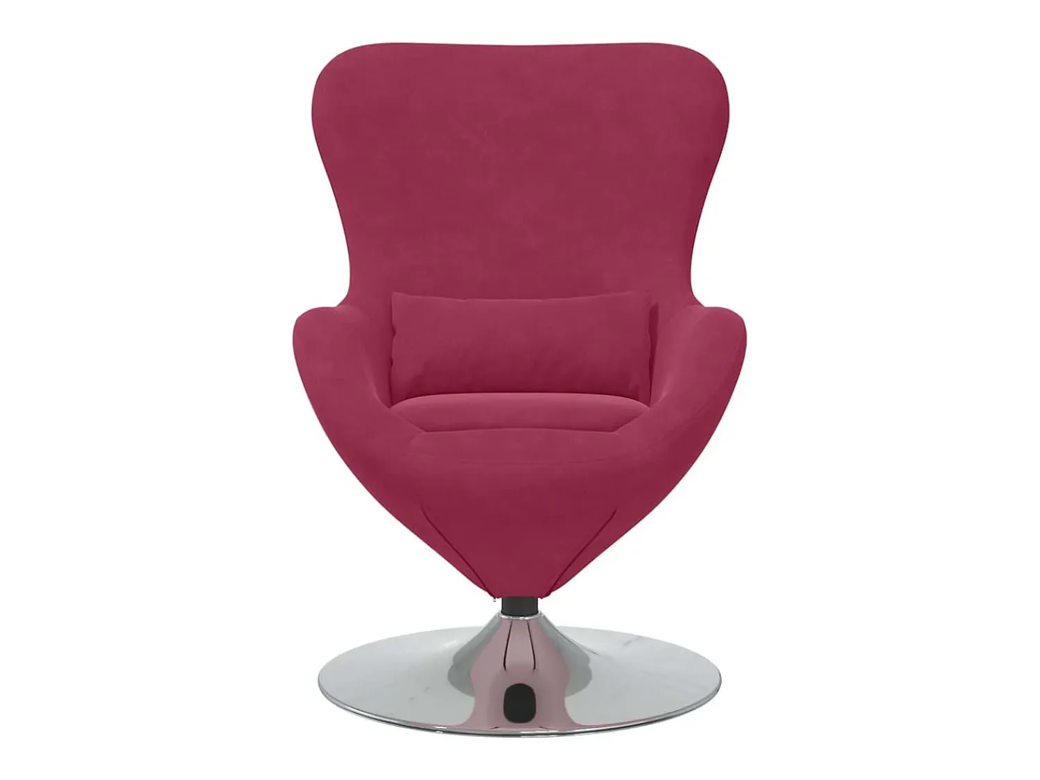 Cadeira Relax | Cadeira ovo vermelho tinto 63x73x90 cm Veludo SHL636189^ Poltrona