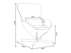 New Cadeira Relax | Cadeira ovo Cinza Escuro 63x73x90 cm Veludo SHL387820 Cinzento