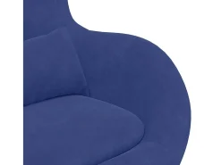 Poltrona| Cadeira Relax | Cadeira ovo polícia 63x73x90 cm Veludo SHL286882 Azul