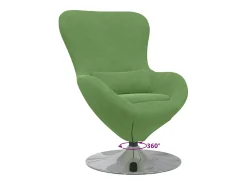 Cadeira Relax | Cadeira ovo claro 63x73x90 cm Veludo SHL276471^ Poltrona