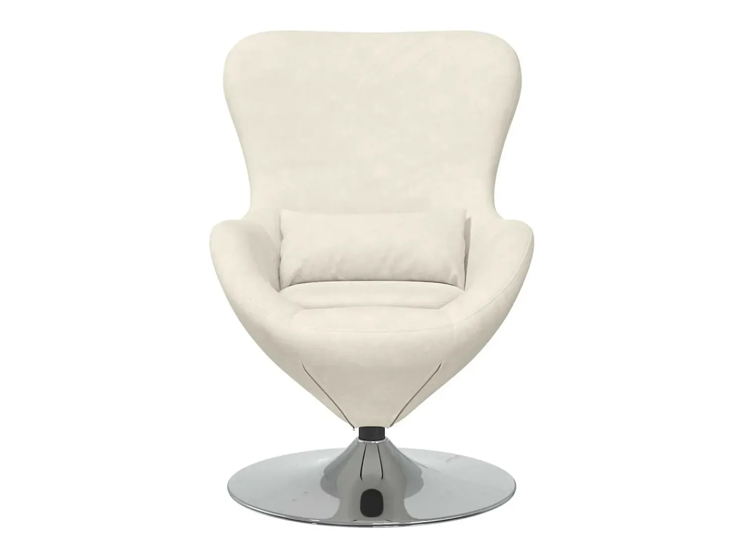 Poltrona* Cadeira Relax | Cadeira ovo 63x73x90 cm Veludo SHL725305 Creme