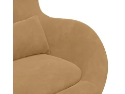 Discount Cadeira Relax | Cadeira ovo -claro 63x73x90 cm Veludo SHL957926 Castanho