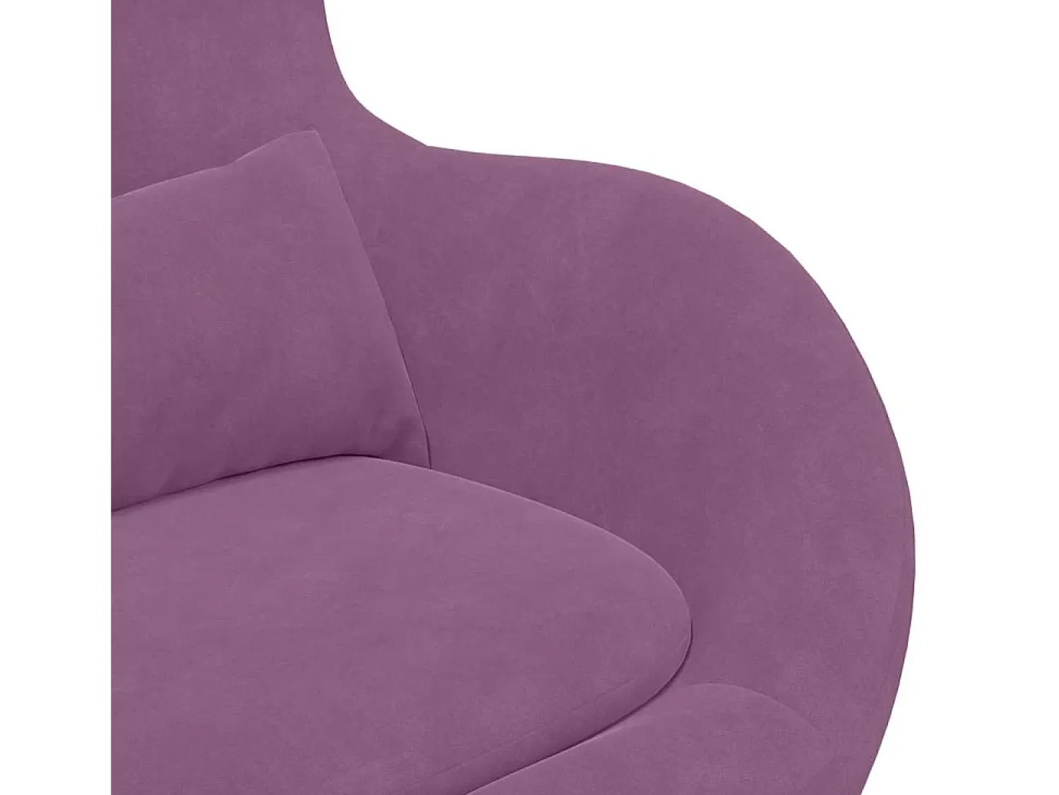 Sale Cadeira Relax | Cadeira ovo Roxo 63x73x90 cm Veludo SHL505194 Violeta