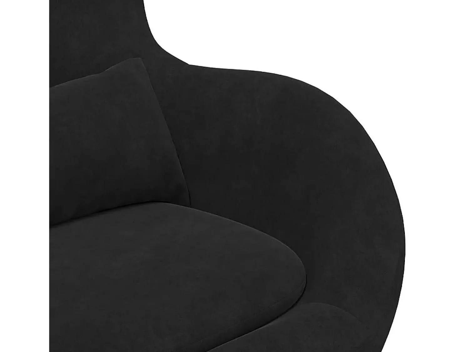 Sale Cadeira Relax | Cadeira ovo 63x73x90 cm Veludo SHL704547 Preto