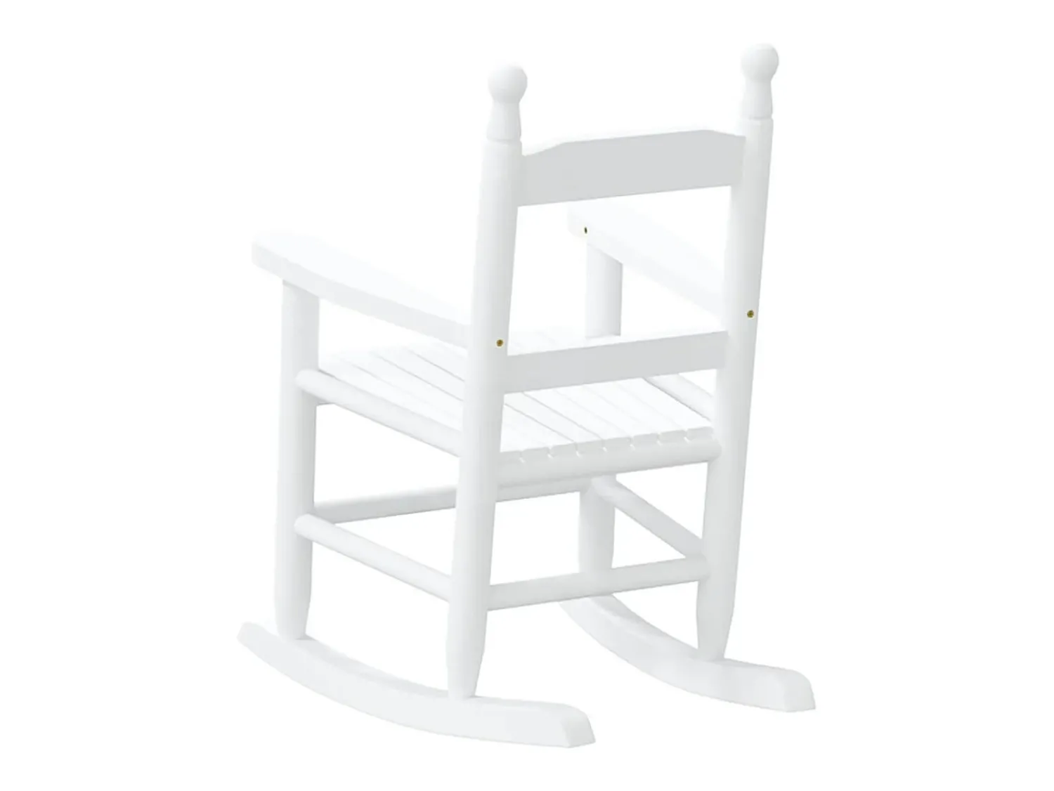 Discount vidaxl Cadeiras de baloiço infantis 2 pcs álamo maciço Branco