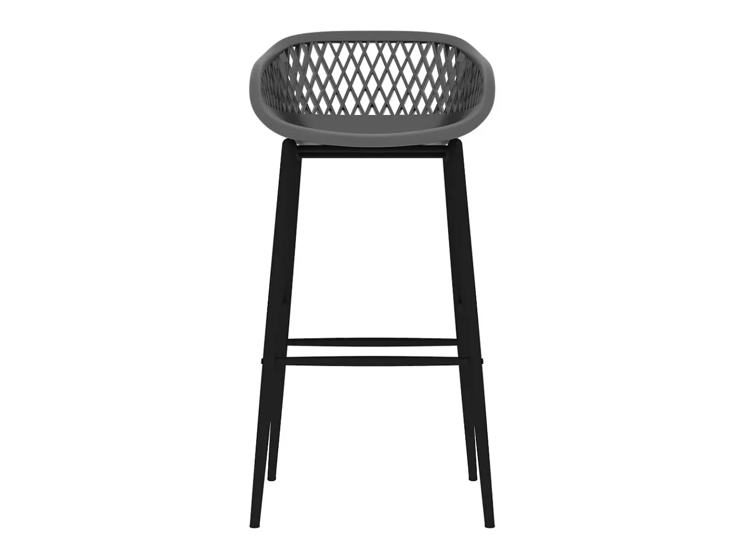 Banco* Cadeiras de bar 2 pcs PT805939 Cinzento