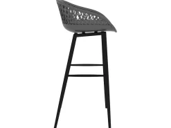 Banco* Cadeiras de bar 4 pcs PT661451 Cinzento