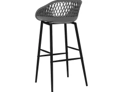 Banco* Cadeiras de bar 4 pcs PT661451 Cinzento