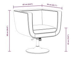 Poltrona|vidaxl Cadeiras de bar 2 pcs couro artificial Branco