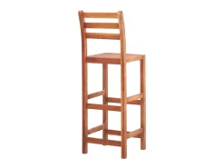 Cadeiras de bar 4 pcs madeira de acácia maciça PT989082^ Banco