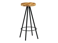 Cadeiras de bar 4 pcs madeira de mangueira maciça PT602651^ Banco