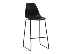 vidaxl Cadeiras de bar 2 pcs plástico^ Banco