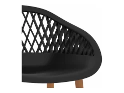 Banco|vidaxl Cadeiras de bar 4 pcs Preto