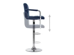 Online vidaxl Cadeiras de bar 2 pcs tecido Azul