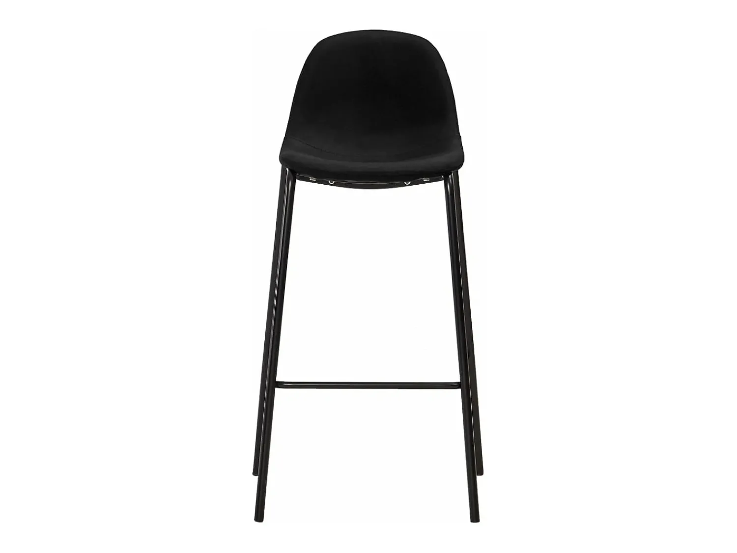 Outlet Cadeiras de bar 2 pcs tecido PT504699 Preto