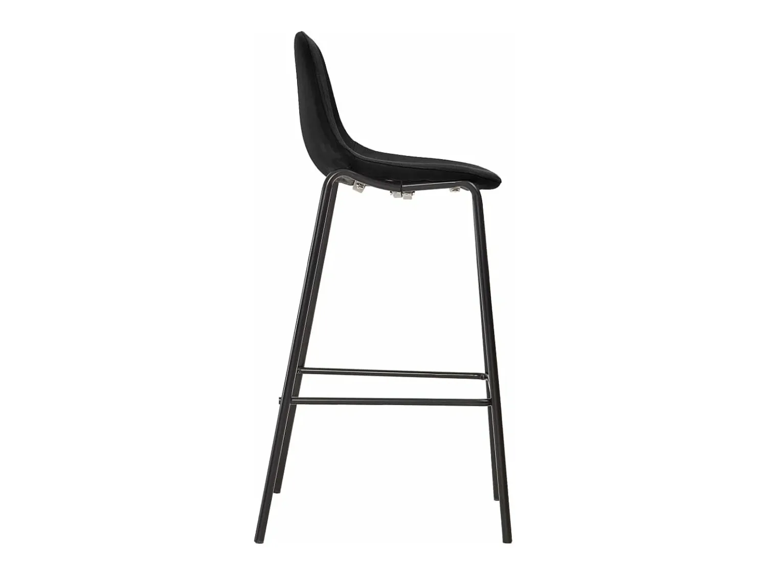 Outlet Cadeiras de bar 2 pcs tecido PT504699 Preto