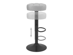 Banco*vidaxl Cadeiras de bar 2 pcs veludo Cinzento