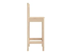 Hot Cadeiras de bar 2 pcs 40x41,5x112 cm pinho maciço PT922410 Castanho