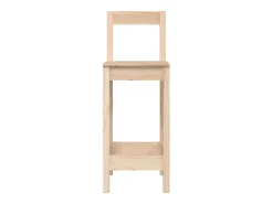 Hot Cadeiras de bar 2 pcs 40x41,5x112 cm pinho maciço PT922410 Castanho