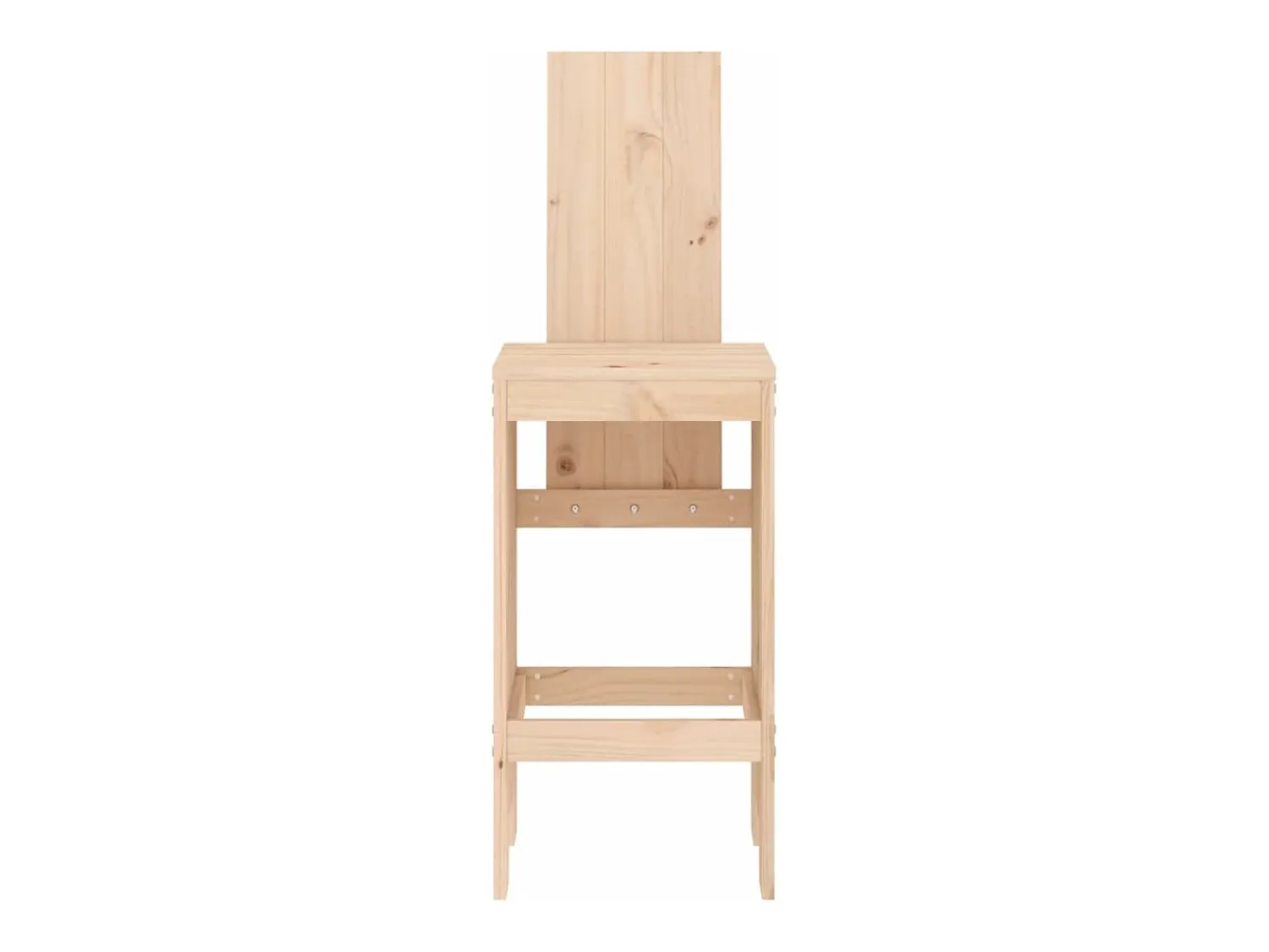 Banco| Cadeiras de bar 2 pcs 40x42x120 cm madeira de pinho maciça PT605648 Castanho