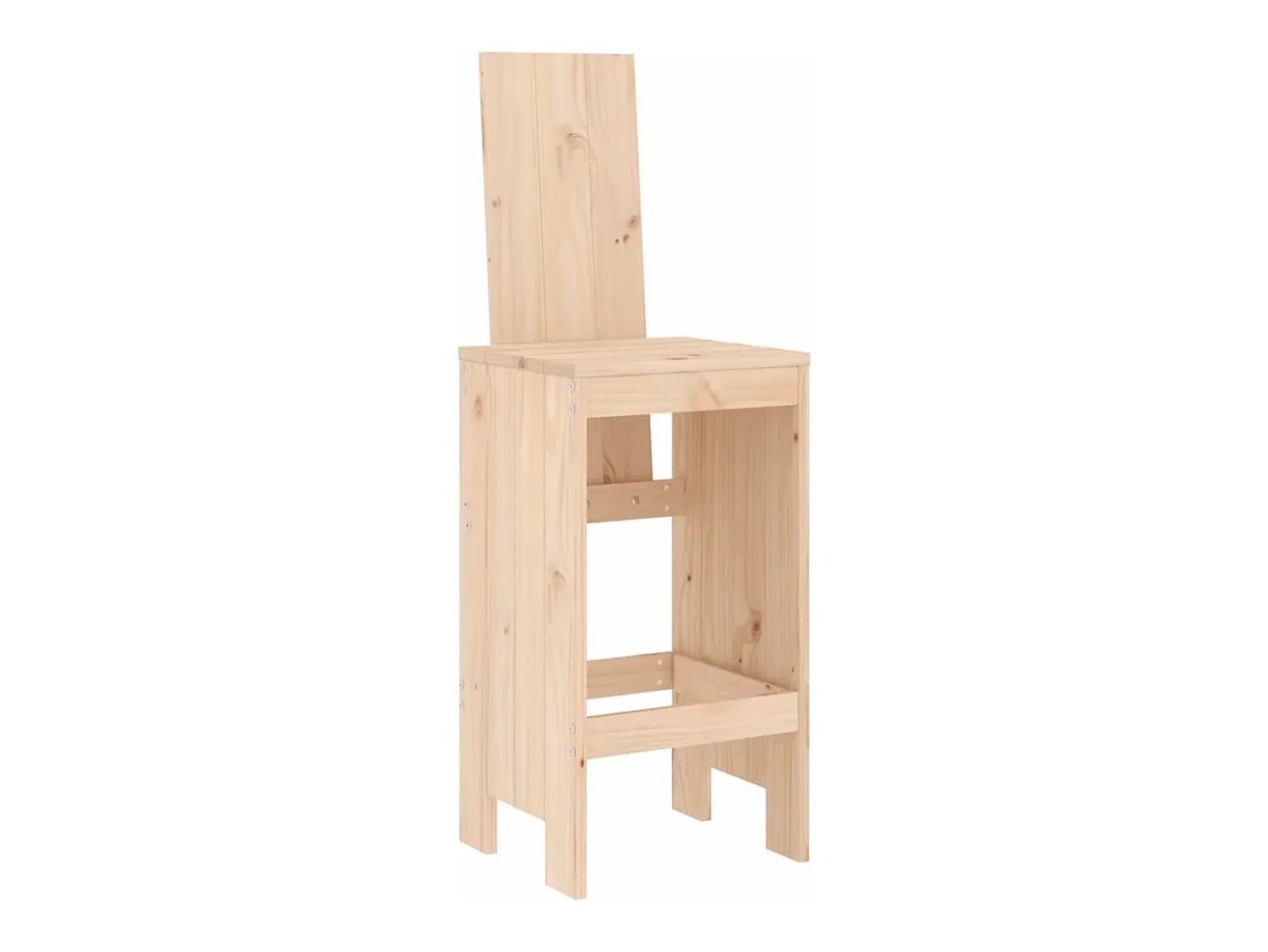 Banco| Cadeiras de bar 2 pcs 40x42x120 cm madeira de pinho maciça PT605648 Castanho