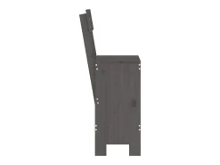 Banco| Cadeiras de bar 2 pcs 40x48,5x115,5 cm pinho maciço PT526660 Cinzento