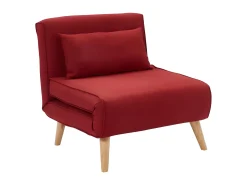 Clearance Vente-unique Cadeirão convertível em tecido - POSIO Vermelho