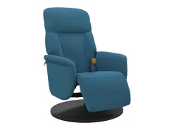Cadeirão de massagens reclinável com apoio de pés veludo SHL605327^ Poltrona