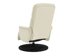 Poltrona| Cadeirão de massagens reclinável com apoio de pés veludo SHL511466 Creme
