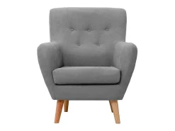 Cadeirão de poliéster escuro 90x75x67cm^ Poltrona