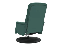 Best Cadeirão massagens reclinável com apoio pés veludo verde-escuro SHL174696 Verde pinho